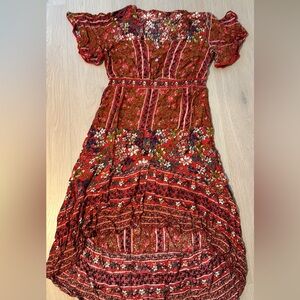 Summer high low midi dress